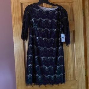 Jessica Howard, black with tan. Size 10P